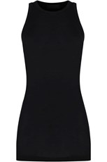 Wardrobe Nyc RIB TANK MINI DRESS | BLACK